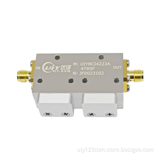 C Band 4.0~8.0 GHz RF Broadband Coaxial Isolator High Isolation 36dB